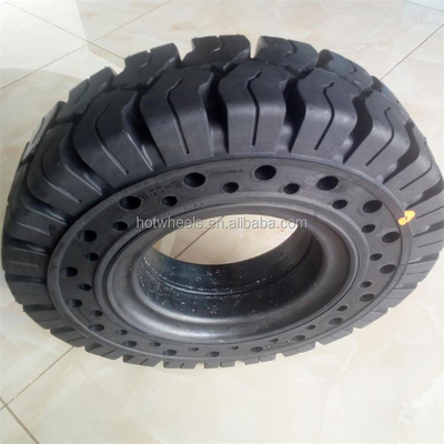 Building Material Stores ANYGO Brand 6.00-9 Model XZ18 Click Solid Tires With Side Hole For Reach Stackers